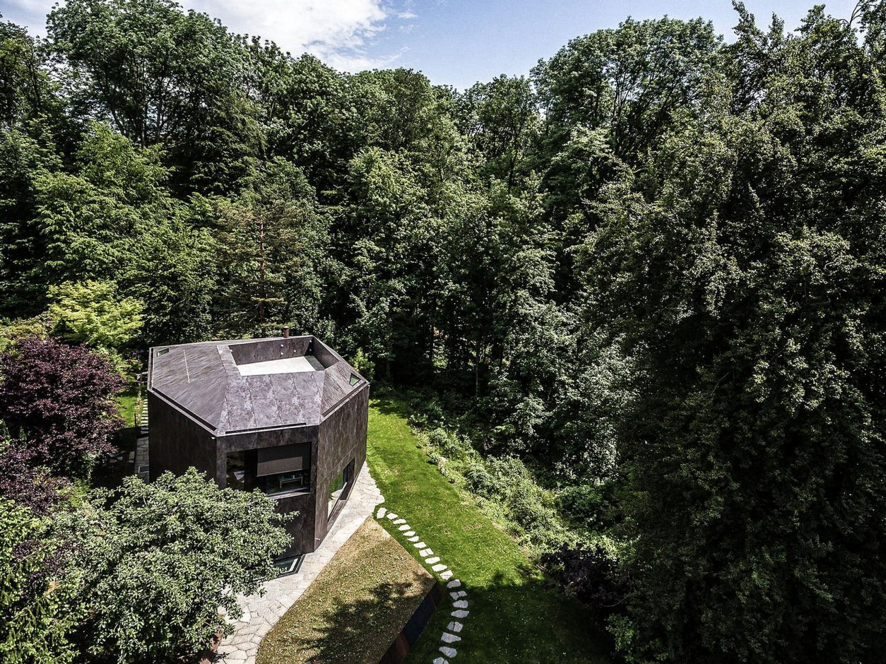 An einem bewaldeten Hang bei Basel liegt die «Casa Forest», gestaltet von DALUZ GONZALEZ ARCHITEKTEN. Fotos: Philippe Wiget