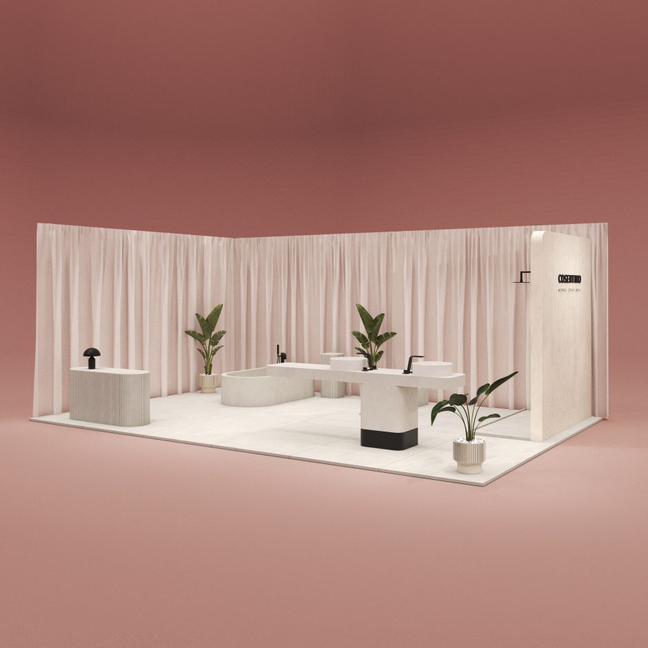 Bei der „Design Nation“ in Berlin vom 22.-23. Oktober zeigt Cosentino exklusive Steinoberflächen für die Bad-Gestaltung. Bild: Cosentino